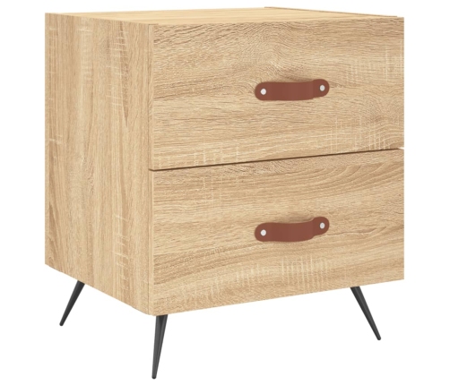 vidaXL naktsskapīši, 2 gb., ozolkoka, 40x35x47,5 cm, inženierijas koks