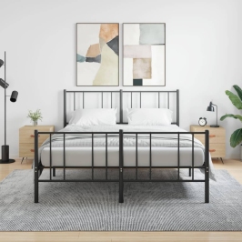 Naktsskapīši, 2 Gb., Ozolkoka, 40X35X47,5 Cm, Inženierijas Koks Vidaxl Naktsskapīši, 2 Gb., Ozolkoka, 40X35X47,5 Cm, Inženierijas Koks Vidaxl