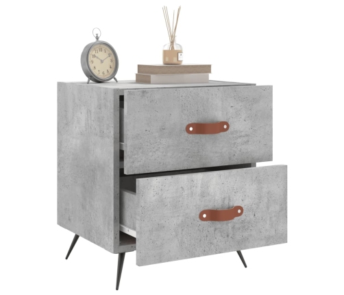 vidaXL naktsskapīši, pelēki, 2 gab., 40x35x47,5 cm, inženierijas koks