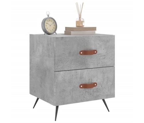 vidaXL naktsskapīši, pelēki, 2 gab., 40x35x47,5 cm, inženierijas koks