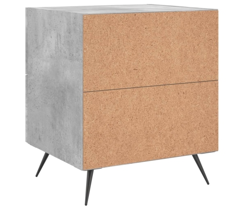 vidaXL naktsskapīši, pelēki, 2 gab., 40x35x47,5 cm, inženierijas koks