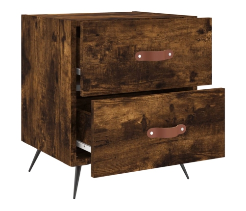 vidaXL naktsskapītis, ozolkoka krāsa, 40x35x47,5 cm, inženierijas koks