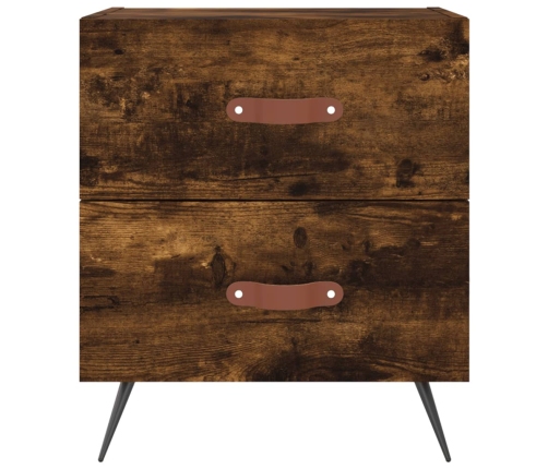 vidaXL naktsskapītis, ozolkoka krāsa, 40x35x47,5 cm, inženierijas koks