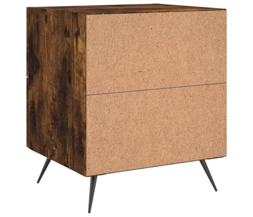 vidaXL naktsskapītis, ozolkoka krāsa, 40x35x47,5 cm, inženierijas koks