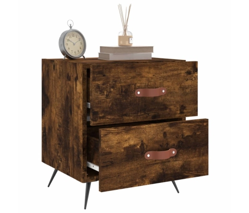 vidaXL naktsskapītis, ozolkoka krāsa, 40x35x47,5 cm, inženierijas koks