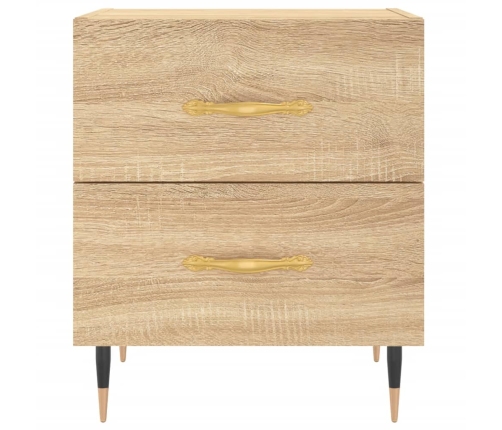 vidaXL naktsskapītis, ozolkoka krāsa, 40x35x47,5 cm, inženierijas koks