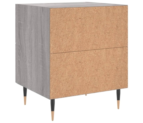 vidaXL naktsskapītis, pelēks, 40x35x47,5 cm, inženierijas koks