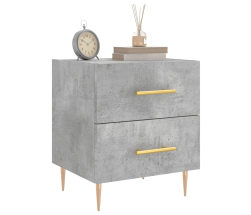vidaXL naktsskapīši, pelēki, 2 gab., 40x35x47,5 cm, inženierijas koks