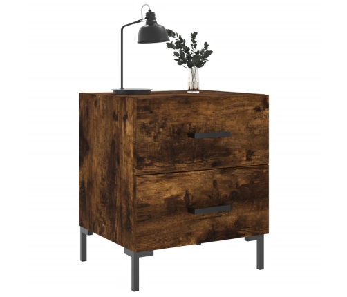 vidaXL naktsskapītis, ozolkoka krāsa, 40x35x47,5 cm, inženierijas koks