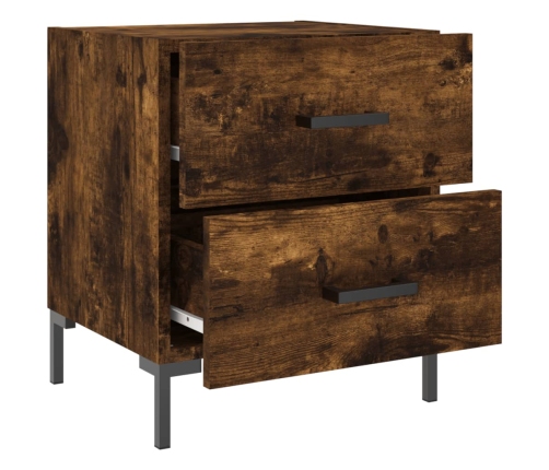 vidaXL naktsskapītis, ozolkoka krāsa, 40x35x47,5 cm, inženierijas koks