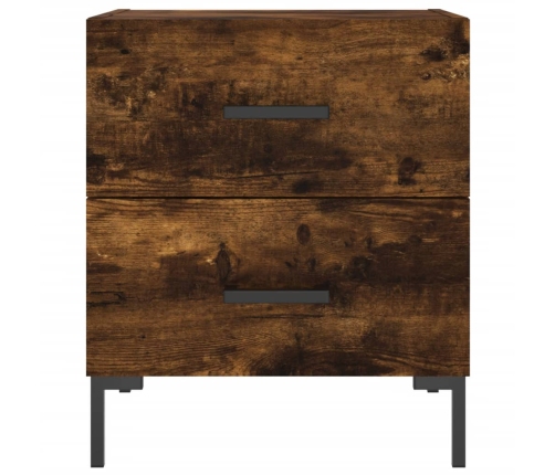 vidaXL naktsskapītis, ozolkoka krāsa, 40x35x47,5 cm, inženierijas koks