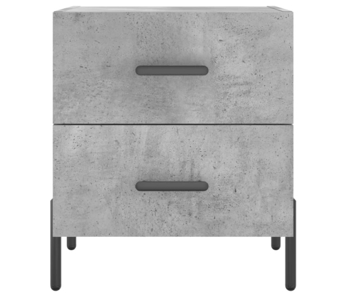vidaXL naktsskapītis, betona pelēks, 40x35x47,5 cm, inženierijas koks