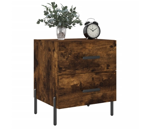 vidaXL naktsskapīši, 2 gb., ozolkoka, 40x35x47,5 cm, inženierijas koks