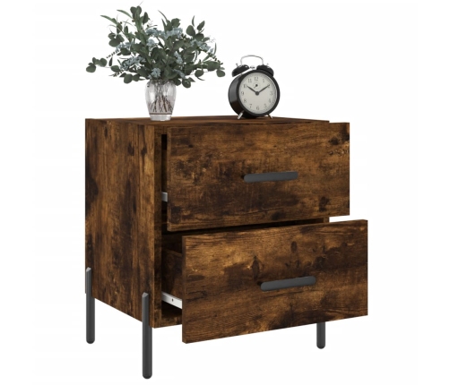 vidaXL naktsskapīši, 2 gb., ozolkoka, 40x35x47,5 cm, inženierijas koks