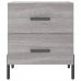 vidaXL naktsskapīši, 2 gab., pelēki, 40x35x47,5 cm, inženierijas koks
