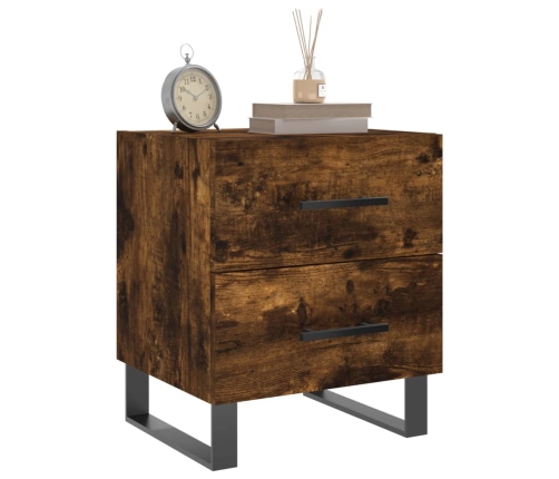 vidaXL naktsskapītis, ozolkoka krāsa, 40x35x47,5 cm, inženierijas koks