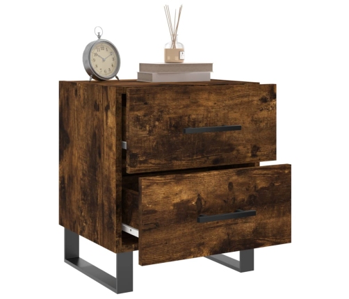 vidaXL naktsskapītis, ozolkoka krāsa, 40x35x47,5 cm, inženierijas koks