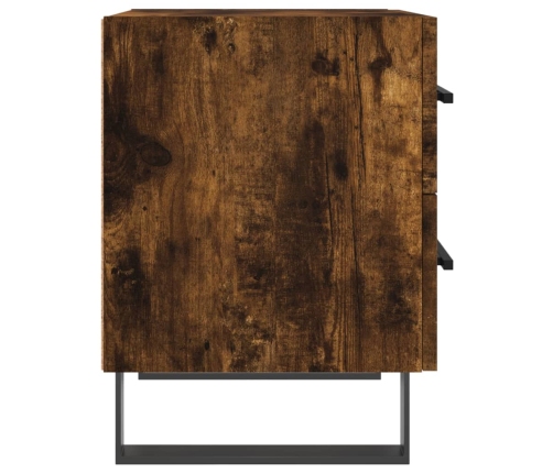 vidaXL naktsskapītis, ozolkoka krāsa, 40x35x47,5 cm, inženierijas koks