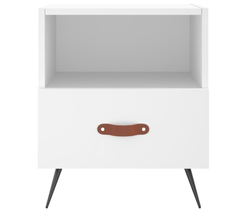 vidaXL naktsskapītis, balts, 40x35x47,5 cm, inženierijas koks