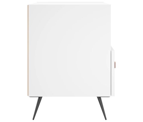 vidaXL naktsskapītis, balts, 40x35x47,5 cm, inženierijas koks