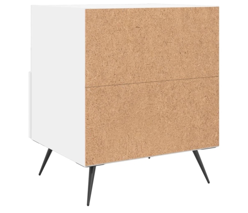 vidaXL naktsskapītis, balts, 40x35x47,5 cm, inženierijas koks