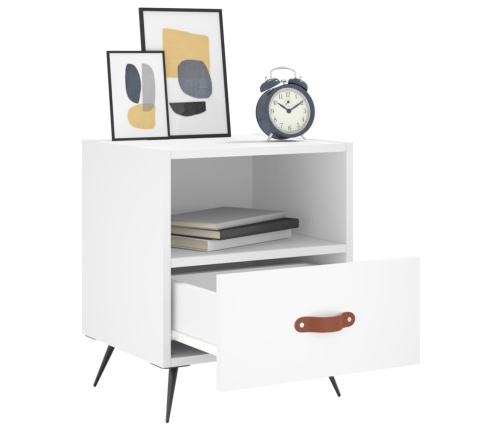 vidaXL naktsskapītis, balts, 40x35x47,5 cm, inženierijas koks