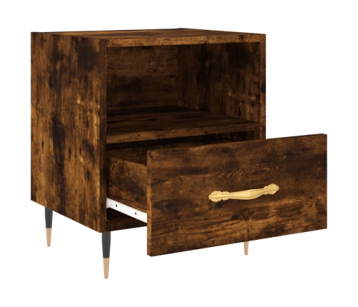 vidaXL naktsskapītis, ozolkoka krāsa, 40x35x47,5 cm, inženierijas koks