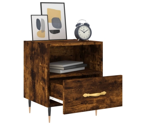 vidaXL naktsskapītis, ozolkoka krāsa, 40x35x47,5 cm, inženierijas koks