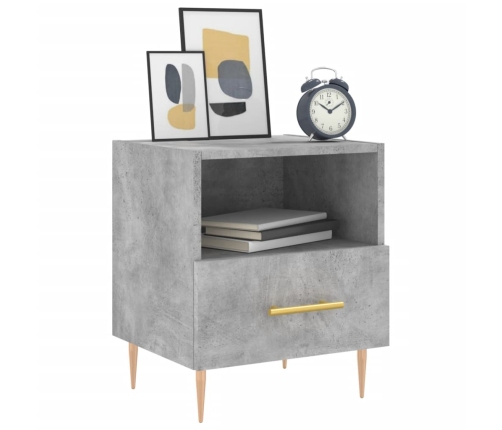vidaXL naktsskapīši, pelēki, 2 gab., 40x35x47,5 cm, inženierijas koks