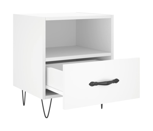 vidaXL naktsskapītis, balts, 40x35x47,5 cm, inženierijas koks