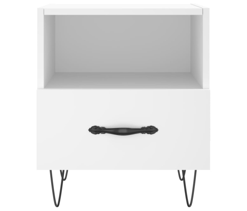 vidaXL naktsskapītis, balts, 40x35x47,5 cm, inženierijas koks