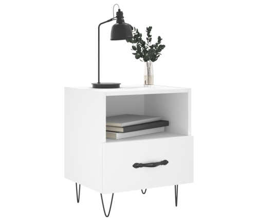 vidaXL naktsskapītis, balts, 40x35x47,5 cm, inženierijas koks