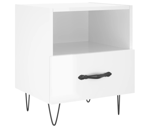 vidaXL naktsskapīši, 2 gab., balti, 40x35x47,5 cm, inženierijas koks