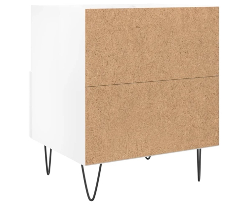 vidaXL naktsskapīši, 2 gab., balti, 40x35x47,5 cm, inženierijas koks