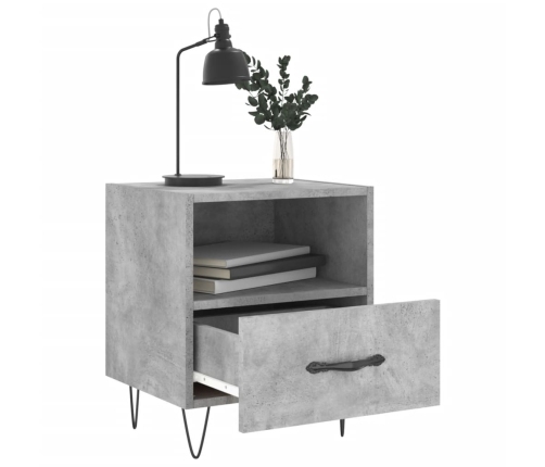 vidaXL naktsskapīši, pelēki, 2 gab., 40x35x47,5 cm, inženierijas koks