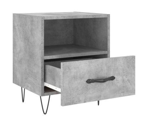 vidaXL naktsskapīši, pelēki, 2 gab., 40x35x47,5 cm, inženierijas koks