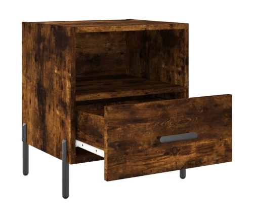 vidaXL naktsskapītis, ozolkoka krāsa, 40x35x47,5 cm, inženierijas koks