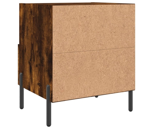 vidaXL naktsskapītis, ozolkoka krāsa, 40x35x47,5 cm, inženierijas koks