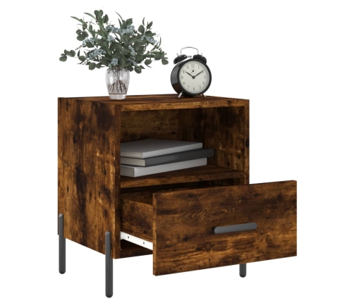 vidaXL naktsskapītis, ozolkoka krāsa, 40x35x47,5 cm, inženierijas koks