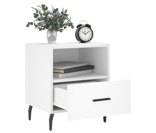 vidaXL naktsskapīši, 2 gab., balti, 40x35x47,5 cm, inženierijas koks