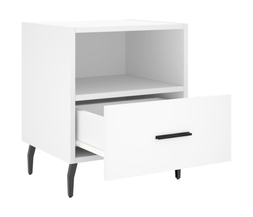 vidaXL naktsskapīši, 2 gab., balti, 40x35x47,5 cm, inženierijas koks