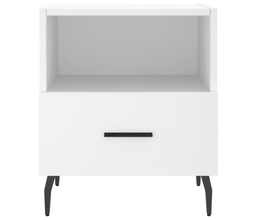 vidaXL naktsskapīši, 2 gab., balti, 40x35x47,5 cm, inženierijas koks