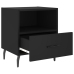 vidaXL naktsskapīši, 2 gab., melni, 40x35x47,5 cm, inženierijas koks