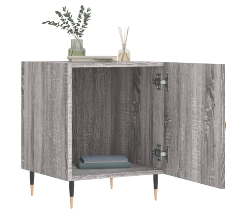 vidaXL naktsskapīši, 2 gab., pelēcīgi, 40x40x50 cm, inženierijas koks