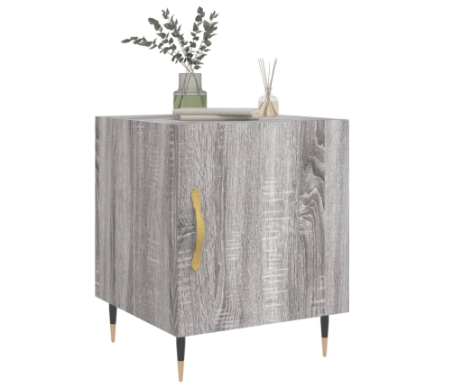 vidaXL naktsskapīši, 2 gab., pelēcīgi, 40x40x50 cm, inženierijas koks
