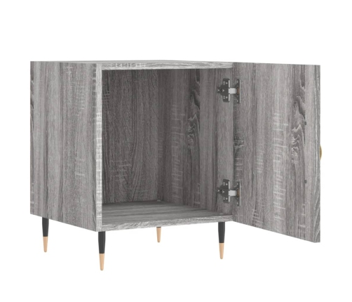 vidaXL naktsskapīši, 2 gab., pelēcīgi, 40x40x50 cm, inženierijas koks