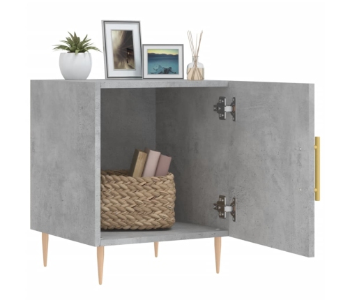 vidaXL naktsskapīši, 2 gab., pelēki, 40x40x50 cm, inženierijas koks