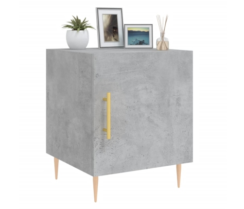 vidaXL naktsskapīši, 2 gab., pelēki, 40x40x50 cm, inženierijas koks