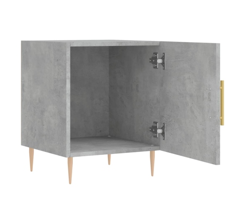 vidaXL naktsskapīši, 2 gab., pelēki, 40x40x50 cm, inženierijas koks