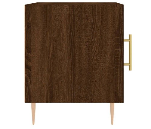 vidaXL naktsskapītis, ozolkoka krāsa, 40x40x50 cm, inženierijas koks